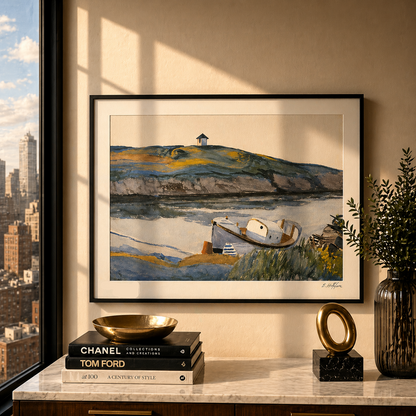 Edward Hopper Coast Guard Cove Lithographie Arches 300 g/m² 42 x 59 cm
