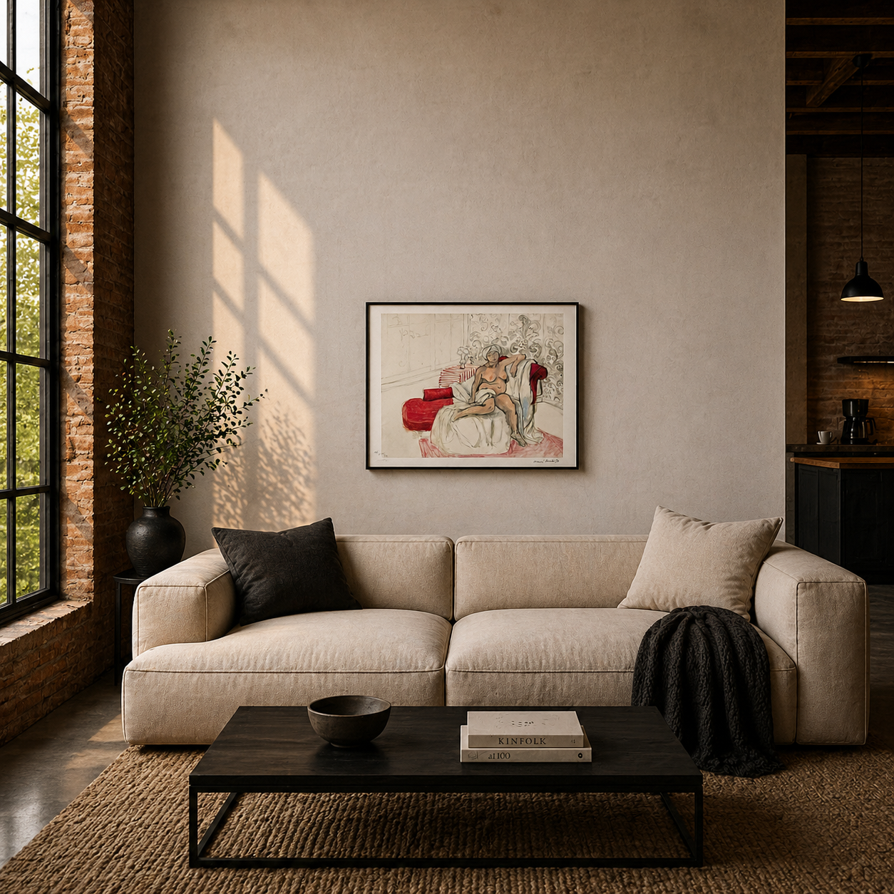 Henri Matisse Akt auf der Chaiselongue Lithographie auf Arches 300 g/m² 42 x 59 cm