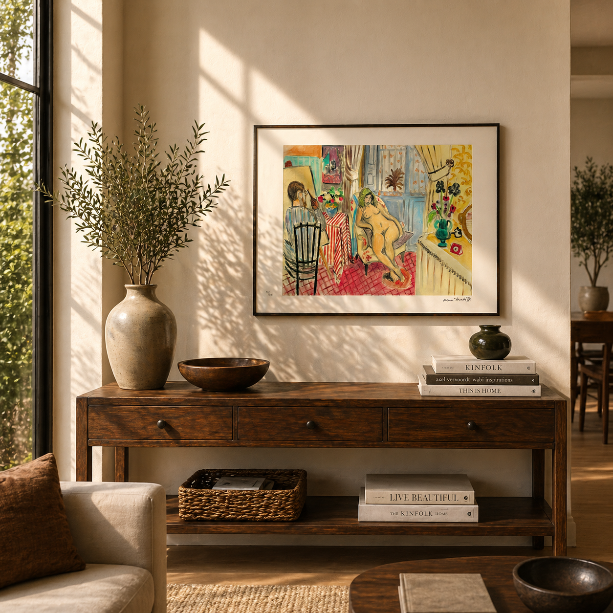 Henri Matisse Der Künstler und das Aktmodell Lithographie auf Arches 300 g/m² 42 x 59 cm