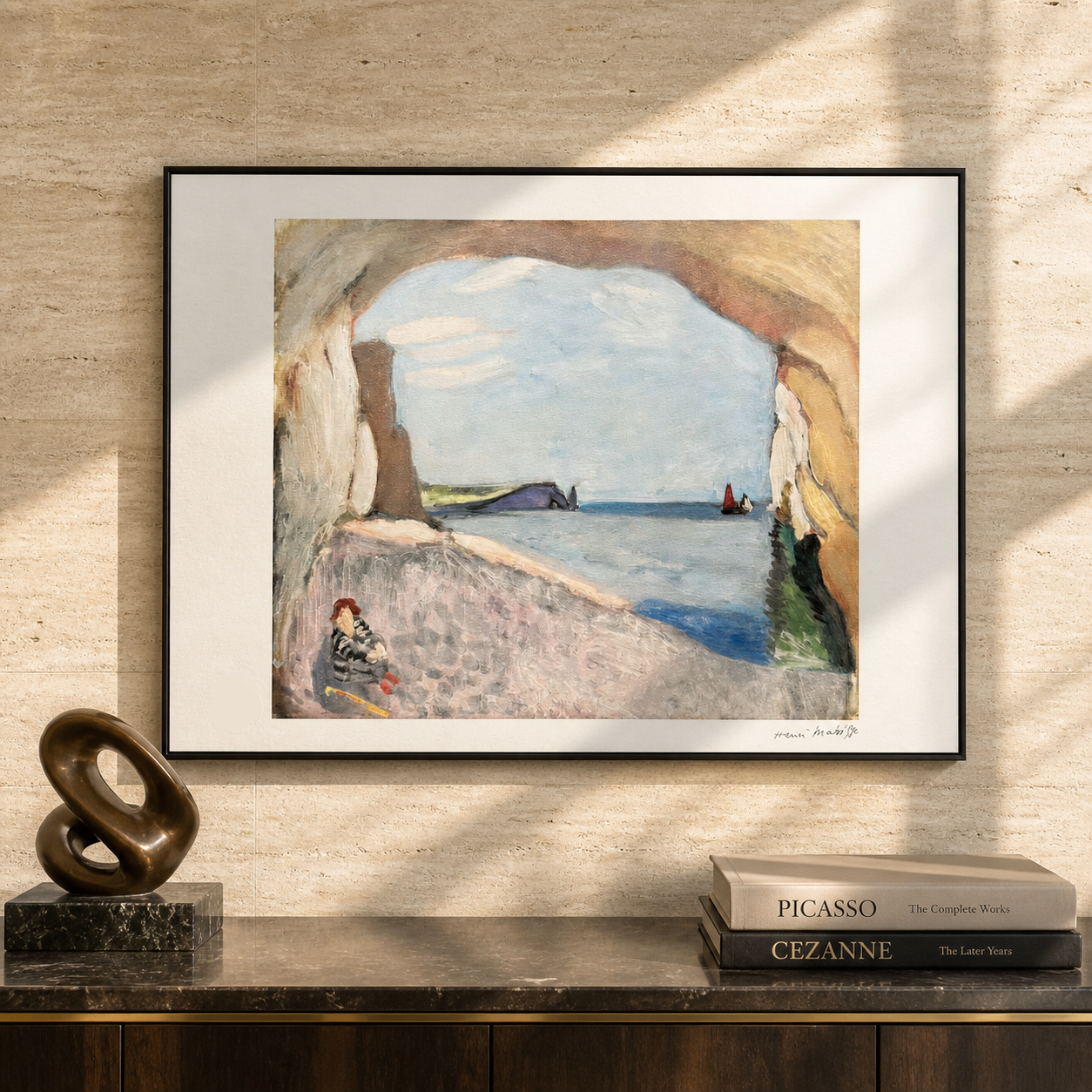 Henri Matisse Étretat das rote Segel Lithographie auf Arches 300 g/m² 42 x 59 cm