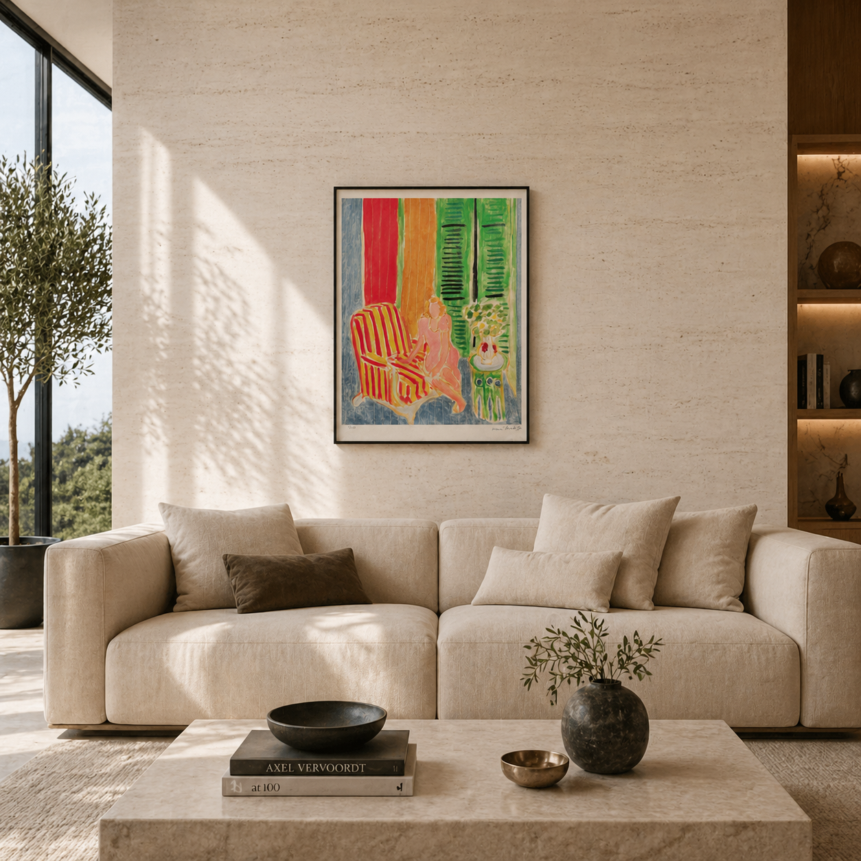 Henri Matisse Mädchen in rosa Kleid Lithographie auf Arches 300 g/m² 42 x 59 cm