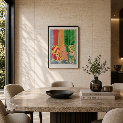 Henri Matisse Mädchen in rosa Kleid Lithographie auf Arches 300 g/m² 42 x 59 cm
