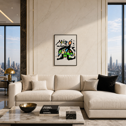 Joan Miró typografische Komposition Lithografie Arches 300 g/m² 42 x 59 cm