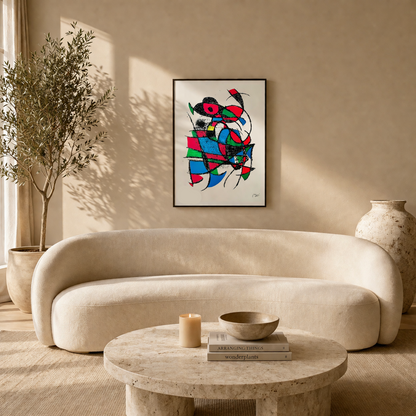 Joan Miró Sans Titer (geometrische Farbkomposition) Lithographie Arches 300 g/m² 42 x 59 cm