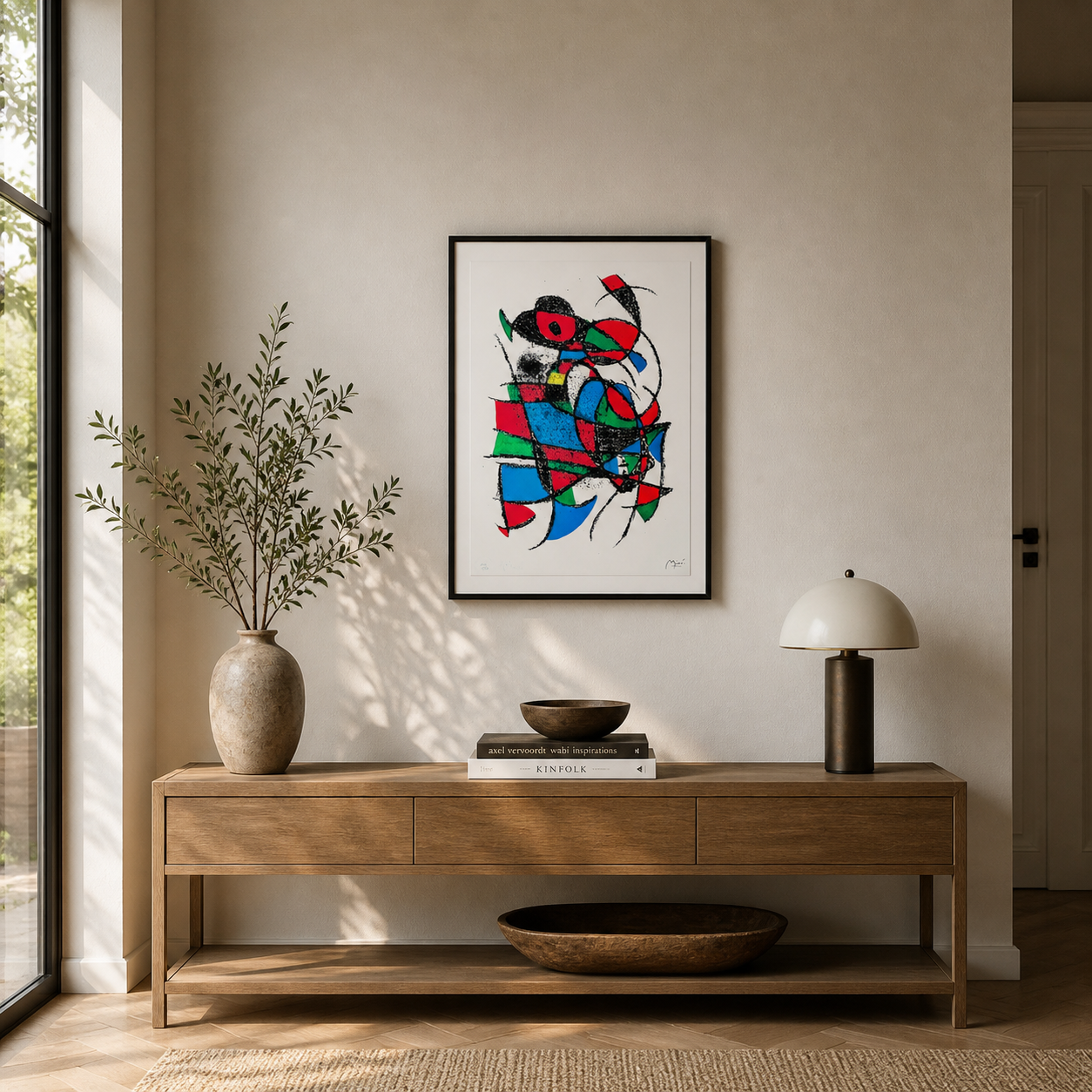 Joan Miró Sans Titer (geometrische Farbkomposition) Lithographie Arches 300 g/m² 42 x 59 cm