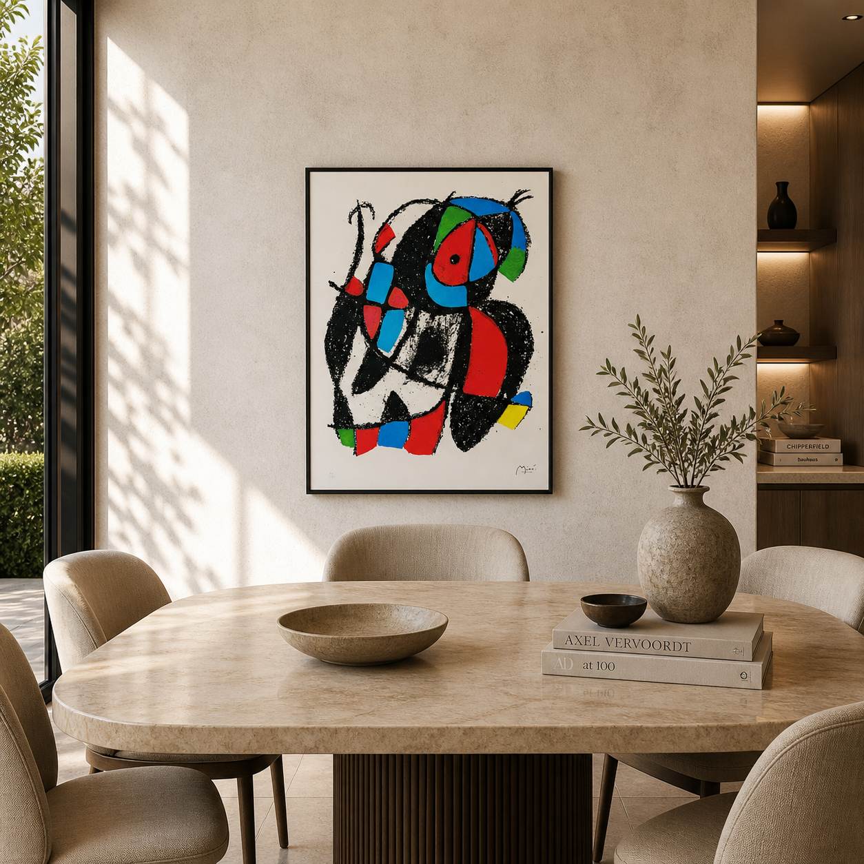 Joan Miró organische Figurenkomposition Lithographie Arches 300 g/m² 42 x 59 cm