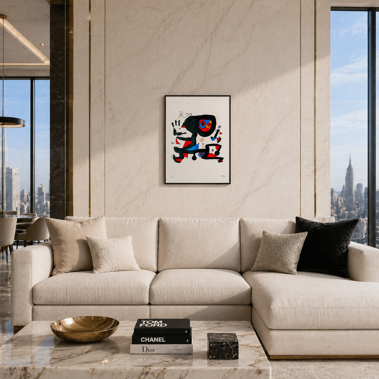 Joan Miró figurative Komposition Lithographie Arches 300 g/m² 42 x 59 cm