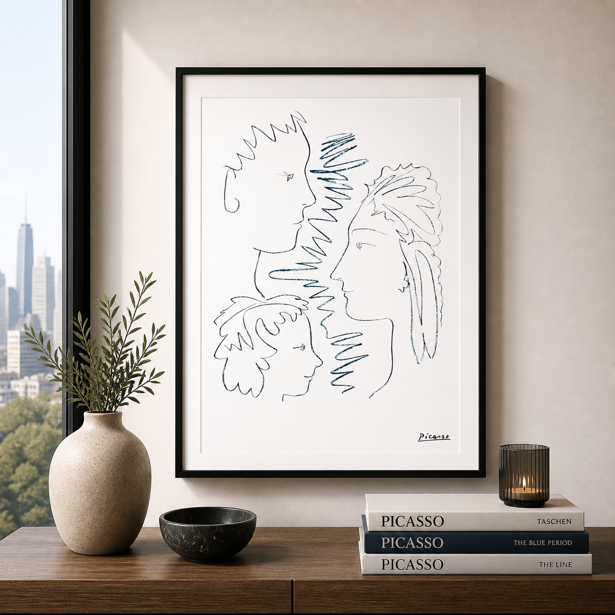 Pablo Picasso Faces Lithographie Arches 300 g/m² 42 x 59 cm