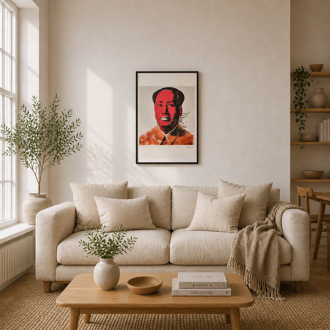 Andy Warhol Mao (Rot & Orange) Lithografie Bögen 300 g/m² 42 x 59 cm