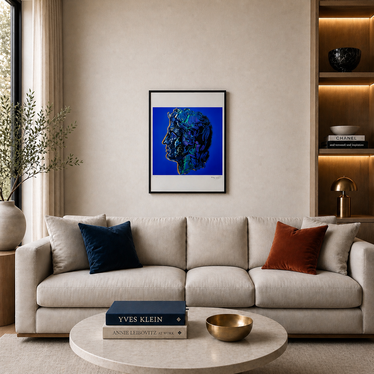 Andy Warhol Alexander der Große (Blau) Lithographie Arches 300gsm 42x59 cm