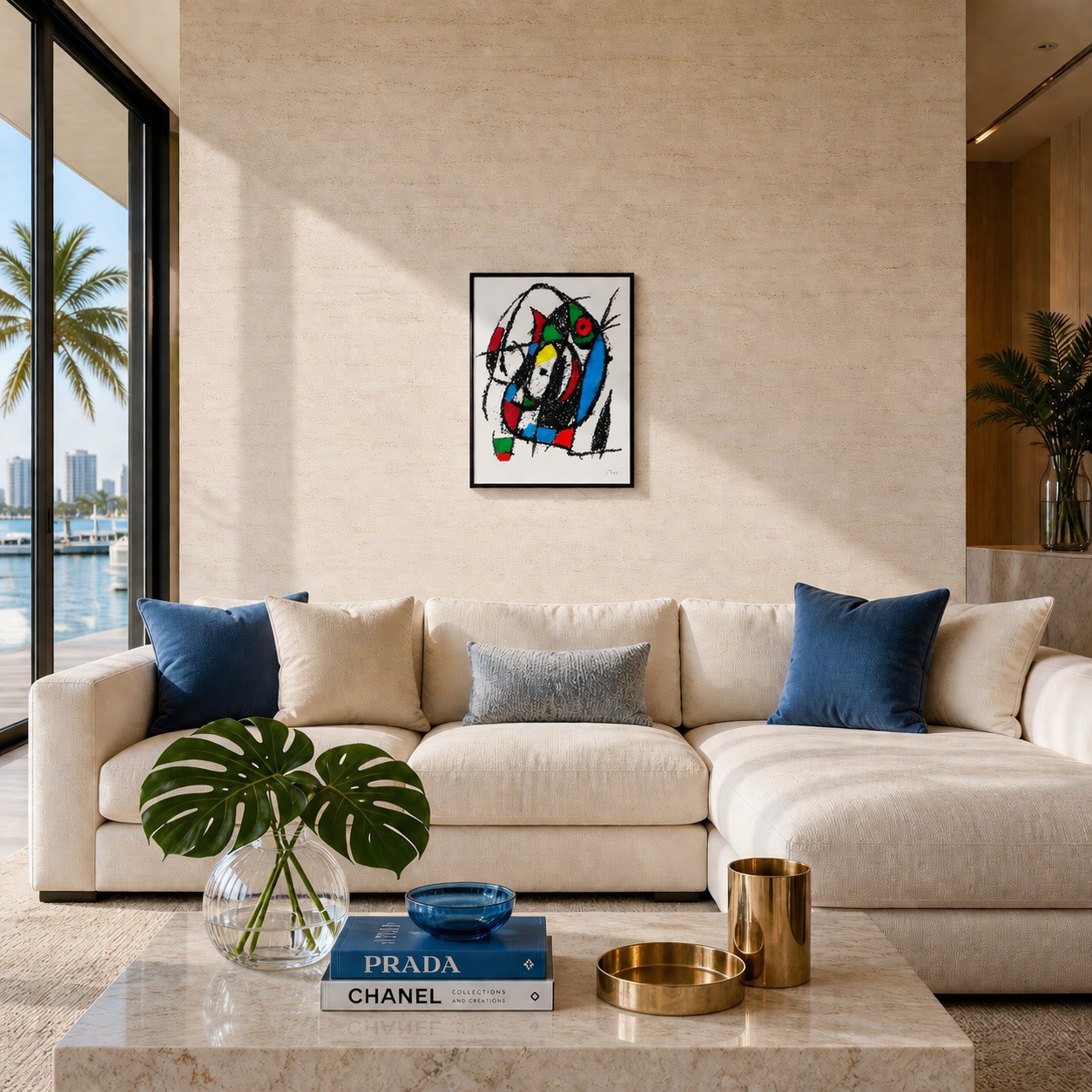 Joan Miró zentrale Kreiskomposition Lithografie Bögen 300 g/m² 42 x 59 cm