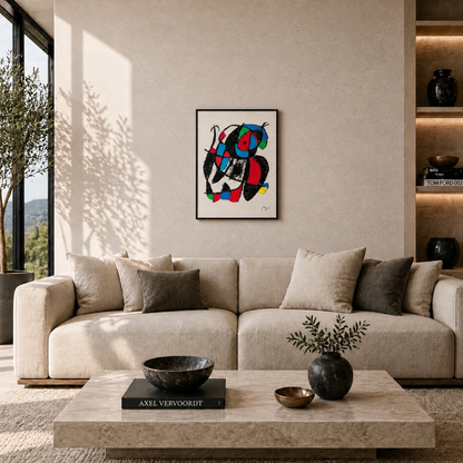Joan Miró organische Figurenkomposition Lithographie Arches 300 g/m² 42 x 59 cm