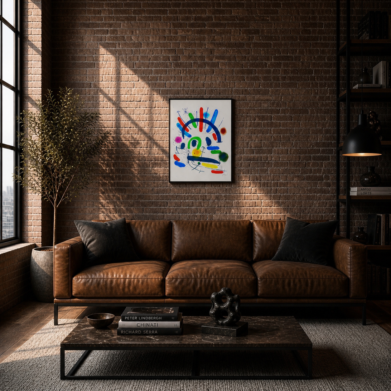 Joan Miró bogenförmige Farbkomposition Lithografiebögen 300 g/m² 42 x 59 cm