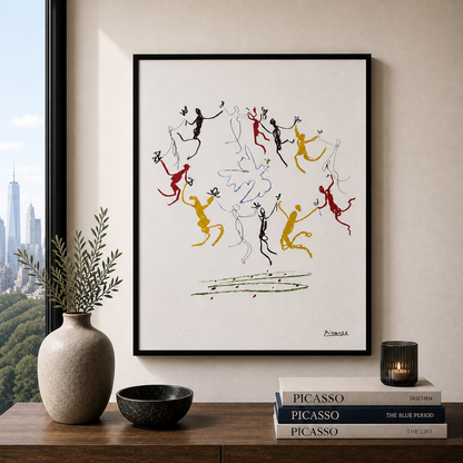 Pablo Picasso La Ronde de la Jeunesse Lithographie Bögen 300 g/m² 42 x 59 cm