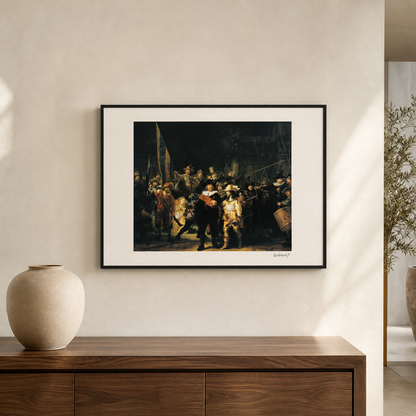 Rembrandt van Rijn Die Nachtwache Lithografie Bögen 300 g/m² 42 x 59 cm