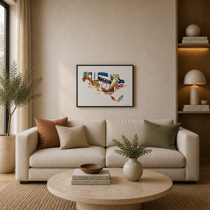 Tom Wesselmann Monica Nude with Lichtenstein Lithographie Arches 300 g/m² 42 x 59 cm