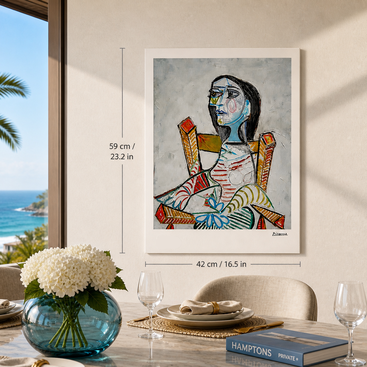 Pablo Picasso Porträt einer Frau 1938 Lithographie Arches 300 g/m² 42 x 59 cm
