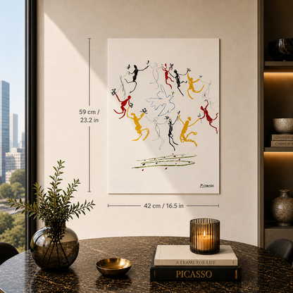 Pablo Picasso La Ronde de la Jeunesse Lithographie Bögen 300 g/m² 42 x 59 cm