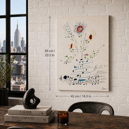 Pablo Picasso Flowers 1961 Lithographie Arches 300 g/m² 42 x 59 cm