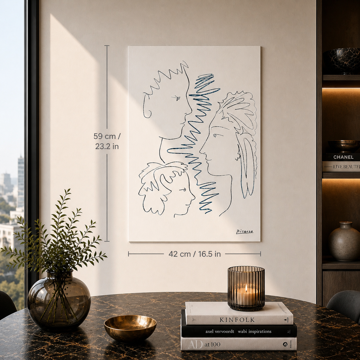 Pablo Picasso Faces Lithographie Arches 300 g/m² 42 x 59 cm