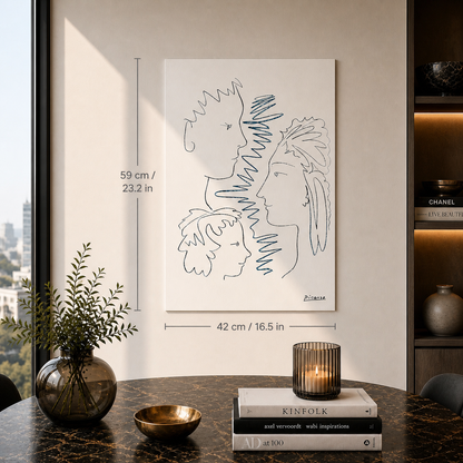 Pablo Picasso Faces Lithographie Arches 300 g/m² 42 x 59 cm