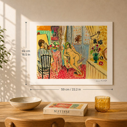 Henri Matisse Der Künstler und das Aktmodell Lithographie auf Arches 300 g/m² 42 x 59 cm