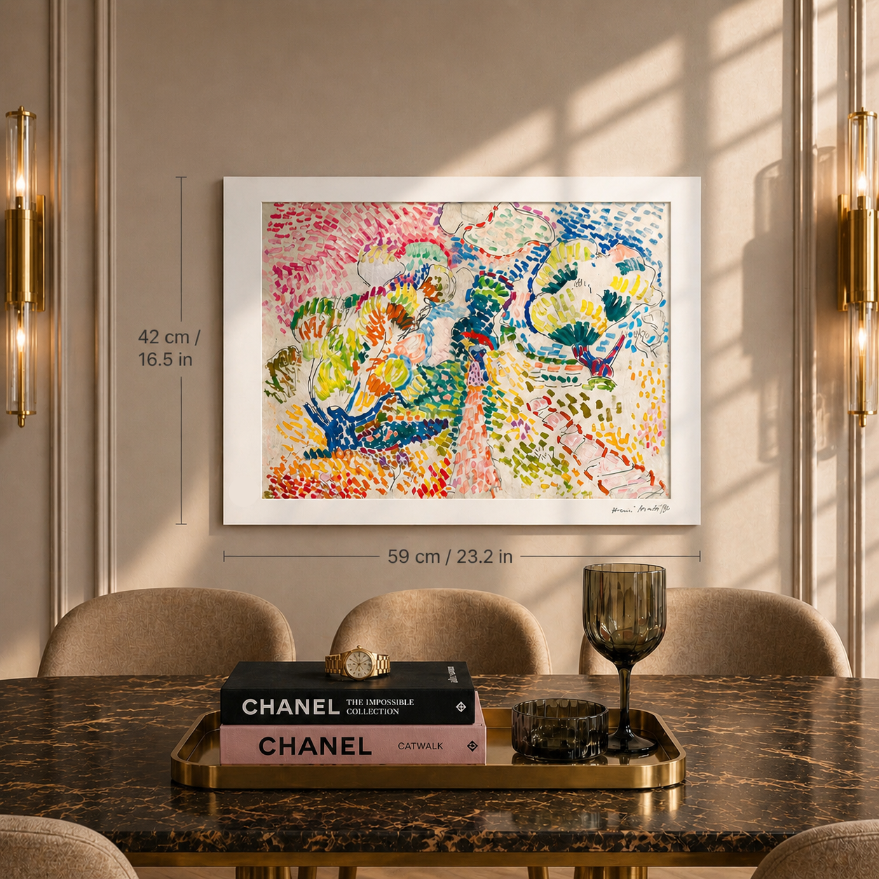 Henri Matisse Olivenbäume in Collioure Lithographie auf Bögen 300 g/m² 42 x 59 cm