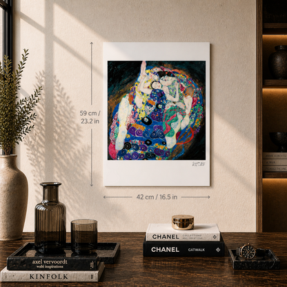 Gustav Klimt Die junge Jungfrau Lithographie Bögen 300 g/m² 42 x 59 cm