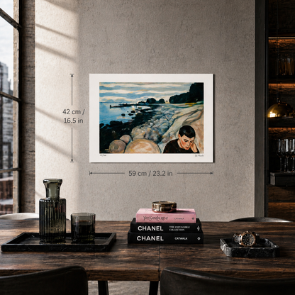 Gustav Klimt Mann und Frau Friedenskuss Lithografie Arches 300 g/m² 42 x 59 cm