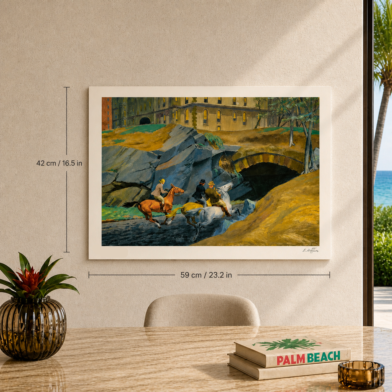 Edward Hopper Bridle Path Lithographie Bögen 300 g/m² 42 x 59 cm