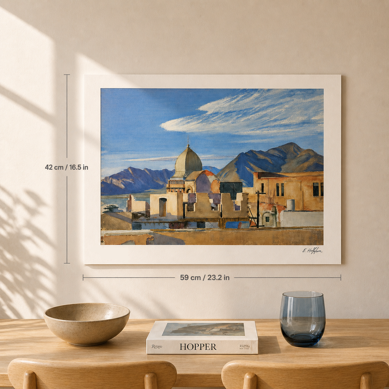 Edward Hopper Construction in Mexico Lithographie Arches 300gsm 42x59 cm