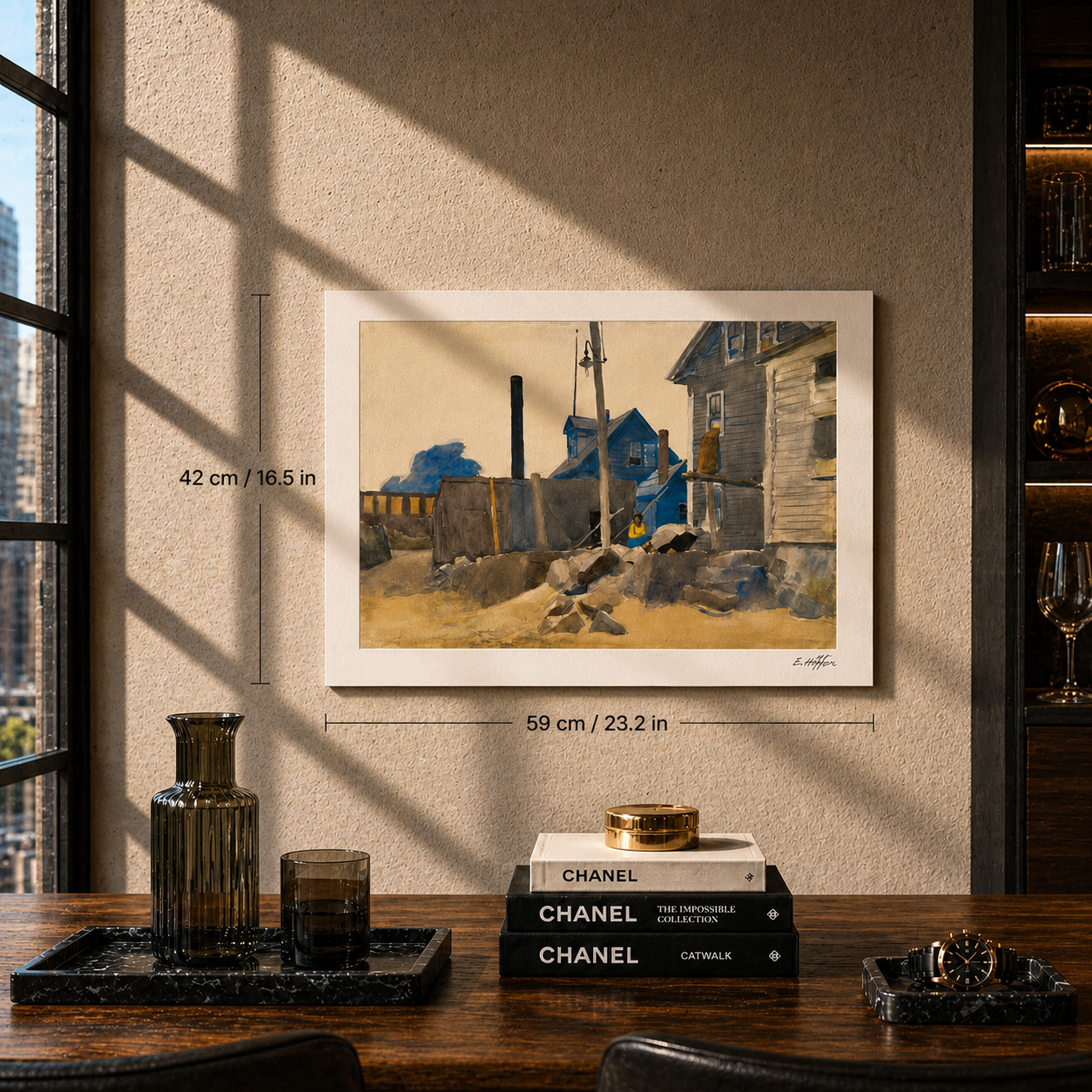 Edward Hopper House on the Shore Lithographie Arches 300 g/m² 42 x 59 cm