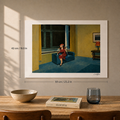 Edward Hopper Frau am Fenster Lithografie Arches 300 g/m² 42 x 59 cm