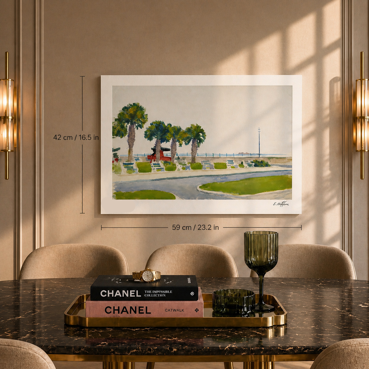 Edward Hopper The Battery, Charleston Lithographie Arches 300 g/m² 42 x 59 cm