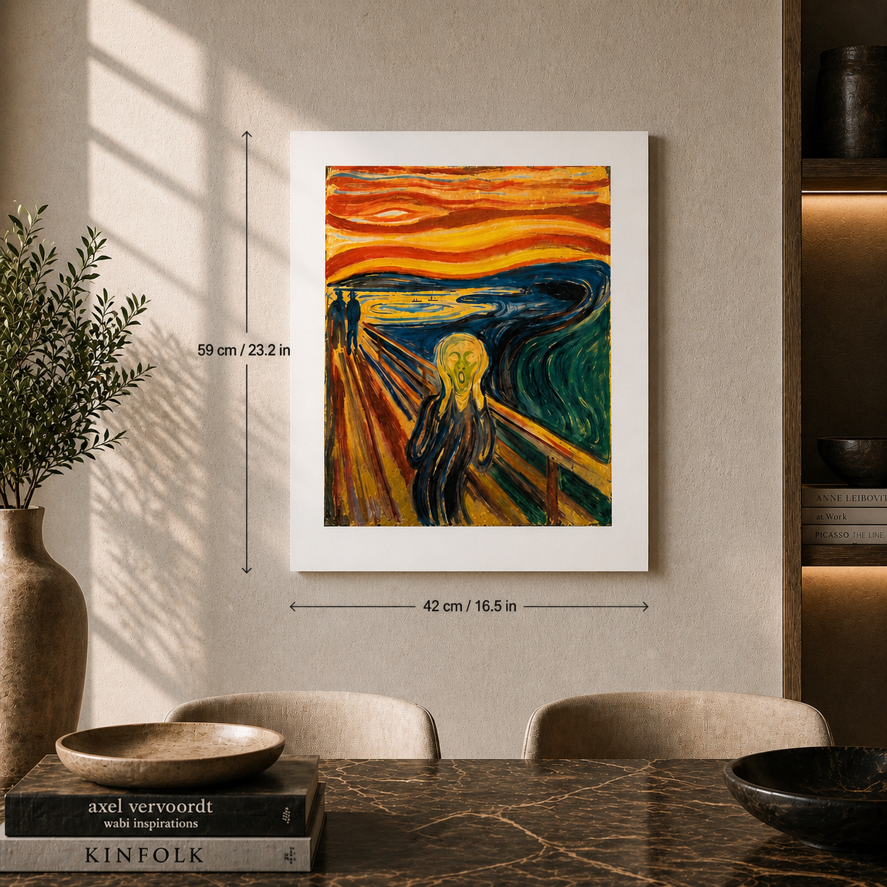 Edvard Munch The Scream Lithographie Arches 300 g/m² 42 x 59 cm