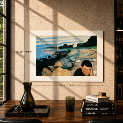 Edvard Munch Melancholy Lithographie Arches 300gsm 42x59 cm