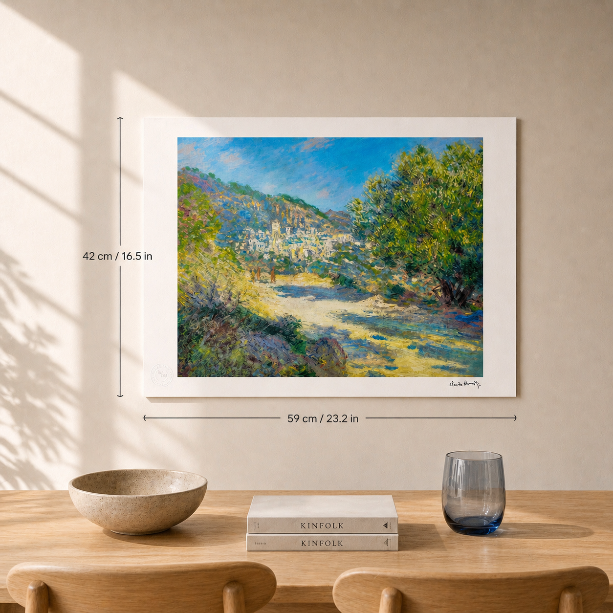 Claude Monet Road to Monte Carlo Lithographie Arches 300 g/m² 42 x 59 cm