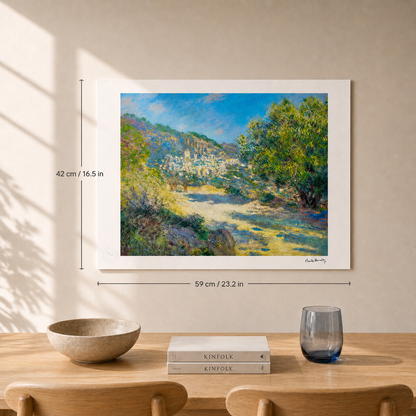 Claude Monet Road to Monte Carlo Lithographie Arches 300 g/m² 42 x 59 cm