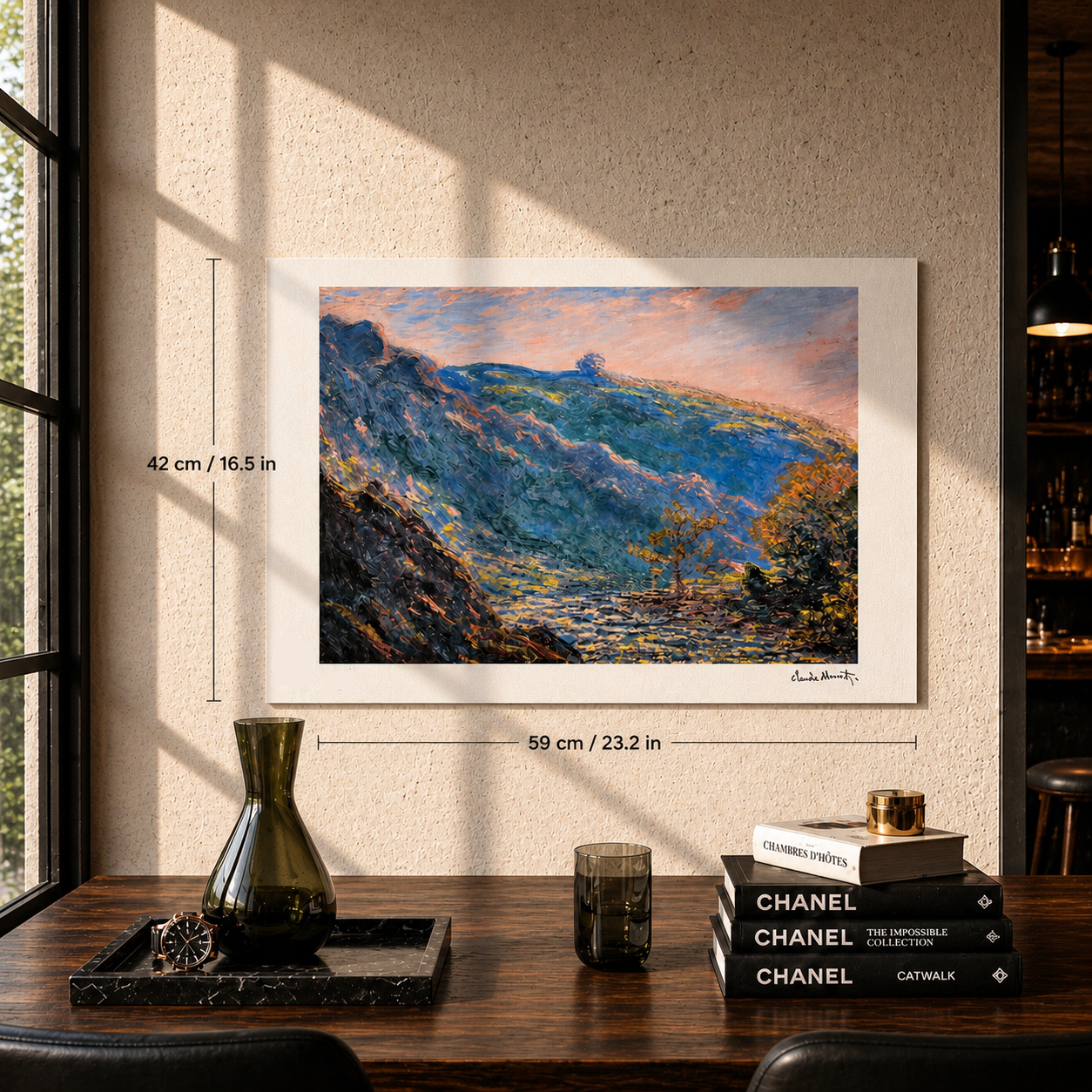 Claude Monet Sun on the Little Creuse Lithographie Arches 300 g/m² 42 x 59 cm
