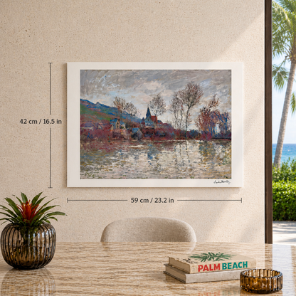 Claude Monet Flut bei Giverny Lithographie Arches 300 g/m² 42 x 59 cm