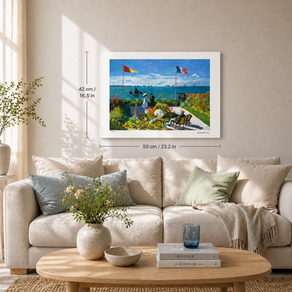 Claude Monet Terrasse in Saint-Adresse Lithographie Arches 300 g/m² 42 x 59 cm