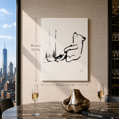 Banksy Winnie the Pooh Lithographie Bögen 300 g/m² 42 x 59 cm