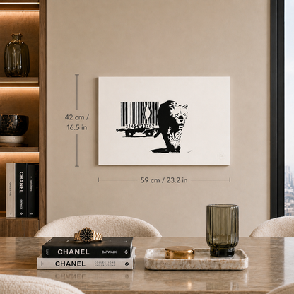 Banksy Barcode-Lithografie-Bögen, 300 g/m², 42 x 59 cm