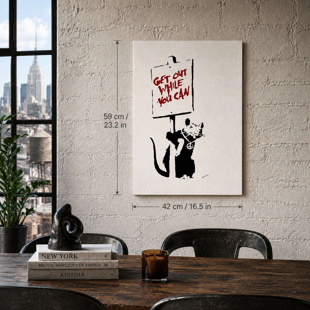 Banksy Get Out While You Can Lithografie Arches 300 g/m² 42 x 59 cm