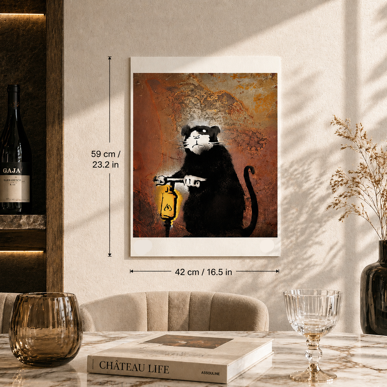 Banksy Roadwork Rat Lithographie Bögen 300 g/m² 42 x 59 cm