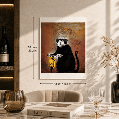 Banksy Roadwork Rat Lithographie Bögen 300 g/m² 42 x 59 cm