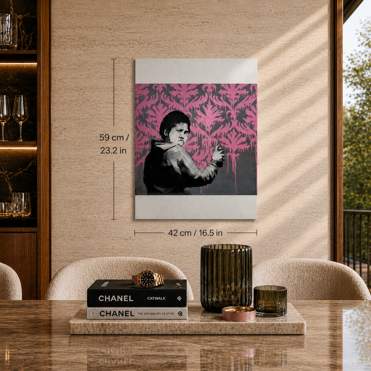 Banksy Go Flock Yourself Lithografie-Bögen, 300 g/m², 42 x 59 cm