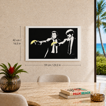 Banksy Pulp Fiction Lithographie Arches 300gsm 42x59 cm