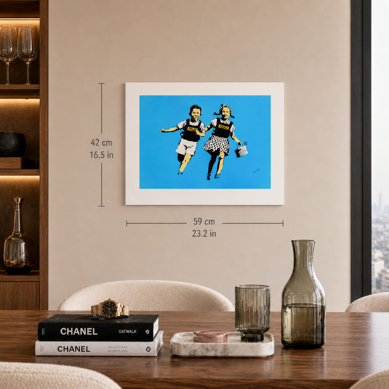 Banksy Police Lithografie-Bögen für Kinder, 300 g/m², 42 x 59 cm