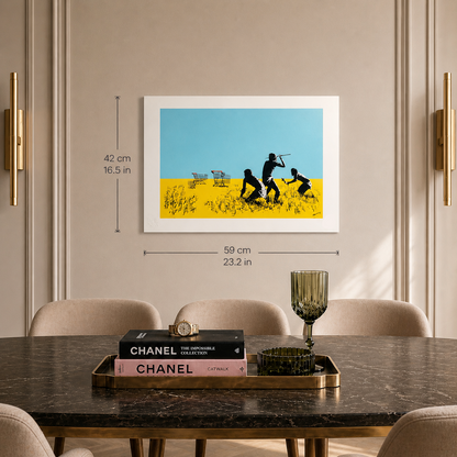 Banksy Trolleys Lithographie Bögen 300 g/m² 42 x 59 cm